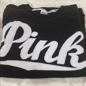 PINK black sweatshirt